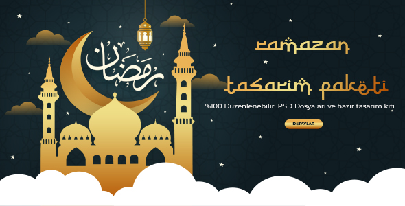 Ramazan Ayı Tasarım Paketi - PSD Banner